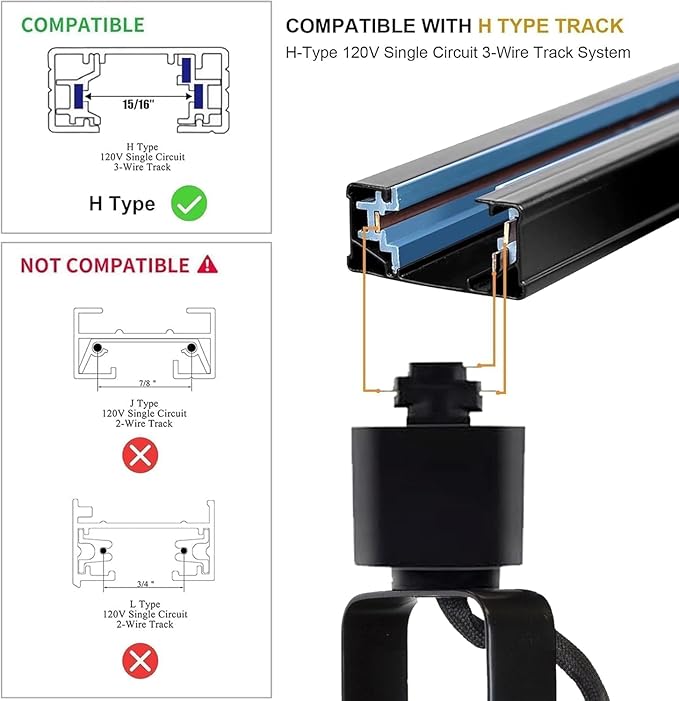Dimmable 24-Pack GU10 Black Track Lighting Kit with Replaceable bulbs, All-in-One Plug in 3CCT Ceiling Spotlights with 26.2FT Track Rails, Accent Lighting for Home, Store, Moblie Cart and Office