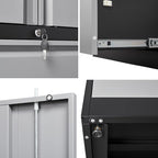 SISESOL Metal Storage Cabinet with Drawers, 71" File Cabinets for Home Office, Locking Steel Storage Cabinet with Doors and Shelves for Home, Office, Warehouse, Garage, School (Gray, 2 Drawers)