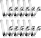 Sliverdew 12-Pack Tent Pole Clips, 8mm Stainless Steel, Spring Snap, Kayak Paddle, Camping Tent, Sunshade, Universal