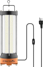 400W LED Temporary Work Light, 56000 LM 5000K Daylight White IPX8 Waterproof Job Site Construction Lighting, High-Brightness Portable Temp Lighting for Outdoor and Industrial Use