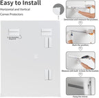 Mirrorons Beveled Mirror, Wall Mirror 24" x 36", Frameless Rectangle Bathroom Mirror with Beveled Edge, Hangs Horizontally or Vertically. Rounded Corner Tempered