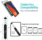 Anti Theft Tablet Stand for Desktop, Security Tablet Mount Retail Kiosk POS, Heavy Duty Metal Tablet Holder with Lock for 7-11" Tablets, iPad Pro Air Mini, Galaxy Tabs, Surface etc