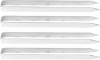 4 Pcs U Shaped Stakes Heavy Duty Stainless Steel Ground Pegs, U Shape Rose Arch Ground Anchors for Weed Barrier Fabric Irrigation Tubing, Secure Fence and Outdoor Equipment with Ea