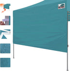 Eurmax USA 10ft Instant Canopy SunWall Canopy Tent Sidewall for Pop Up Canopy Tent,1 Pack Removable Sidewall Only(Turquoise)