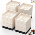 Furniture Risers, Tclouda Bed/Sofa/Desk/Table/Chair Leg/Fridge Lifts to 1.5, 3 and 4 in, Square Adjustable Risers Blocks for Extenders, Heavy Duty Supports Up to 1300 Lbs, 4 in-Apricot-Square