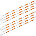 8 Pack Min 4' Feet to Max 7' Feet Retractable Traffic Cone Bars, Expandable Reflective Cone Bars for Parking Lot Safety, Portable Temporary Barriers Barricades for Road Work Construction