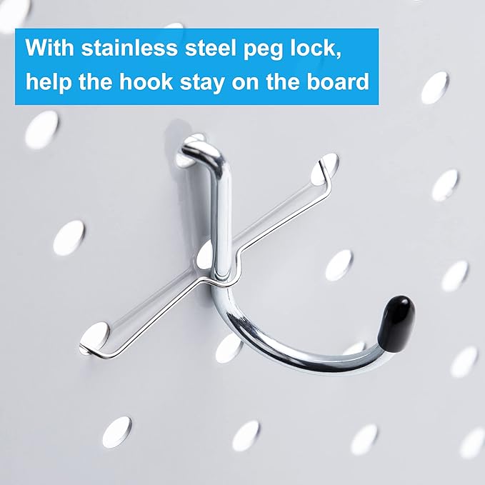 Pegboard Hooks, with Bins, Peg Locks, for Organizing Various Tools, 188 PCS, 80 of Which are Locks