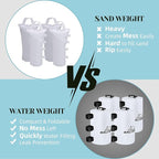 Canopy Water Weight Bag,88 LBS Water Tent Weights Set of 4 Leg Weights for Pop Up Canopy,Canopies,Tent,Gazebo,White