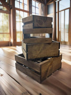 Darla'Studio 66 Set of 4 Nesting Box Wood Crates