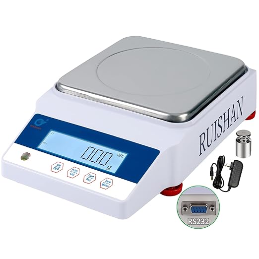 Lab Scale 5000gx0.01g High Precision Electronic Large Range Scientific Analytical Balance Scale Digital Weight Gram, Kitchen, Jewelry, Gold, Industrial, Postal, Clark, Count Scales Gn Dwt Unit