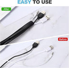 MECCANIXITY 10m PVC Cable Sleeve Tubing, 8mm PVC Tube Black Cord Organizer Wire Shielding Sheathing Wrap