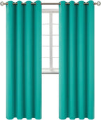 BGment Room Darkening Curtains 120 Inches Long - Grommet Thermal Insulated Drapes Window Treatment Curtains for Bedroom, 2 Panels, 52 x 120 Inch, Teal