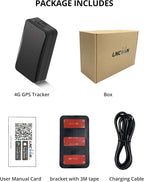 4G GPS Tracker for Vehicle, Real-time Tracking Device for Car Hidden, Accurate Positioning with IP65 Waterproof, Removal Alert for Vehicle Management, Asset Tracking-Subscription Required