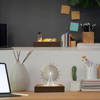6 inch Rectangle Display Pedestal, Colorful Open Slot Rectangle Led Lights Display Base, Crystal Wooden Lighted Base Stand for Acrylic, Crystal, Night Light, Glass Resin Art