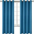 BGment Blackout Curtains - Grommet Thermal Insulated Room Darkening Bedroom and Living Room Curtains, Set of 2 Panels (52 x 72 Inch, Steel Blue)