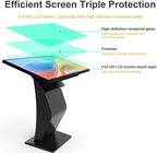 32 inch Touch Screen Kiosk, LCD Screen Digital Signage Kiosk, K-Style Stand Digital Signage Display, Interactive Display for Mall Navigation/Self-Ordering/Advertising/Retail Store