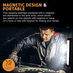 Rechargeable Magnetic Work Light, LETOUR USB Rechargeable LED Camping Light, Multifunctional Camping Flashlight, Portable Waterproof Hanging Magnetic Power Bank for Hiking, Home, Outdoor Night Fishing