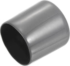 uxcell 4pcs Rubber End Caps 44mm ID Vinyl Round End Cap Cover Screw Thread Protectors Dark Grey, 40mm Height