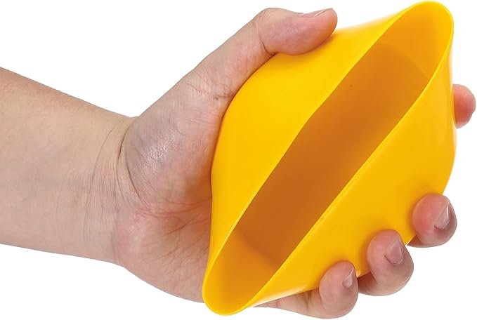 uxcell 4pcs Rubber End Caps 110mm(4.3 Inch) ID Vinyl Round End Cap Cover Screw Thread Protectors Yellow, 50mm Height