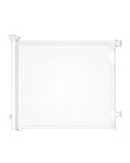 Retractable Baby Gate for Doorways and Stairs, Mesh Safety Gate for Pet, Indoor & Outdoor Use, One-Hand Operation, Easy Installation, 33.6" Tall, Expands to 71" Wide（White,33.6"x71"）