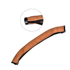 Universal Stroller Handlebar Cover – PU Leather Armrest Sleeve for Baby Strollers, Dustproof and Protective Grip for Infant and Toddler Prams, Brown