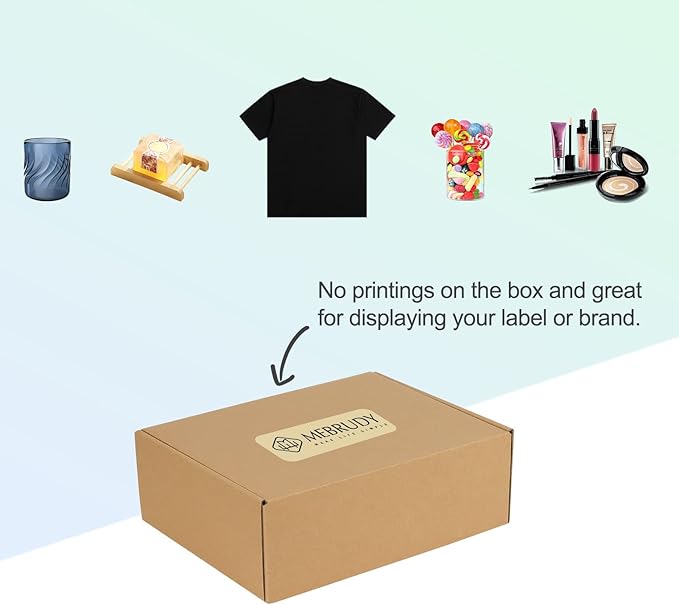 MEBRUDY 12x9x4 Inches Shipping Boxes Pack of 20, Small Corrugated Cardboard Box for Mailing Packing Literature Mailer