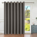 BGment Grey Sliding Door Curtain 84 Inches Long, Extra Wide Thermal Blackout Curtains for Glass Door Room Darkening Room Divider Privacy Window Curtain Drape with Grommet, 1 Panel, 100 Wide
