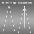 Basic White Easel for Wedding Signs,Adjustable Height Floor Easel Stand for Display Posters Tripod Base,Hold Lightweight Arts Indoor use,Supports 4lbs,1Pack
