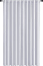 Hiasan Room Divider Curtains Patio Sliding Door Blackout Curtain Privacy Room Thermal Insulated Noise Reduction Panel with Back Tab & Rod Pocket for Bedroom Partition(80 x 84 Inches, Greyish White)