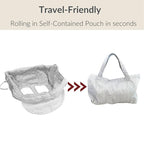 PandaEar Shopping Cart Cover for Baby, 2-in-1 Grocery Cart Seat Cover & Baby Highchair Cover for Infant, Toddler -Grey