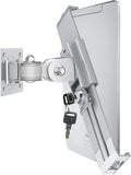 iPad Wall Mount, Security Anti-Theft Tablet Wall Mount Holder with Lock and Keys, 360° Swivel iPad Pro Mount, Compatible with 7-11 Inch Tablets (iPad, Galaxy Tab, Slate, Fire) – Silver