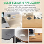5 Pcs Desk Grommet 3-1/8" / 80 mm, Desk Cord Hole Cover, Cable Grommet ABS Plastic, Desk Hole Grommet for Home & Office Pc, Detachable Adjustable Cable Cord Organizer-White