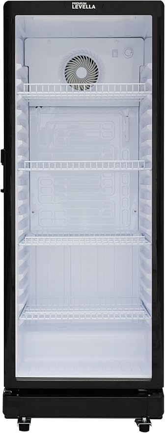 PremiumLevella Glass Door Display Refrigerator 7.1 cu ft Commercial Beverage Cooler Merchandiser