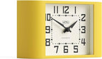 NEWGATE® Mini Metro Desk Clock | Retro Mantel Clock | Citrus Yellow | Mid Century Style for Desk, Table top, Shelf or Bedside