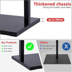 DISPLAYSWORKER Sign holder floor stand, heavy Duty Pedestal poster banner stand for display,18×24 inch slide-in double sided poster sign holder floor standing for board Display (Black, 18×24)