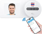 NGTeco Time Clock Cloud-Based, TC5 Face Recognition Time Clocks for Employees Small Business, 2.4G WiFi Remote Control Clock in and Out Machine with Software & iOS/Android App, No Monthly Fee