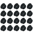 20Pcs Desk Grommet, 1" (25mm) Black Silicone Cord Hole Cover, Flexible Rubber Wire Grommets, Wall Grommets for Cables Management, Table, Countertop, Cabinets and Furnitures Wire Organizer