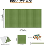 Large Felt Bulletin Board 23x47 Inch, 8pcs Peel and Stick Felt Wall Tiles Modern Push Pin Board for Wall Organization