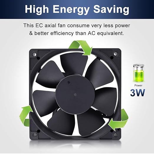 Wathai EC 120mm x 25mm Ball DIY Cooling Ventilation Exhaust Fan 110V 115V 120V 220V 240V AC Axial Case Muffin Fan