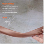 Roving Cove Slim-Fit Edge Protector for Baby Proofing (9ft Small Edge Only), Soft Rubber Foam Furniture Edge Bumper Guard, Desk Edge Cushion, 3M Adhesive, Coffee Brown