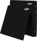 Carstens Records Heavy Duty Vinyl Album Dividers | 12" LP Separators with Tabs | Made in The USA | Music Organizer Tabs for Collectors (Black, Double-Sided, A-Z Vertical Tabs, 26 Tab Set)