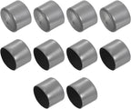 uxcell 10pcs Rubber End Caps 57mm ID Vinyl Round End Cap Cover Screw Thread Protectors Dark Grey