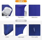 SEPARO Spandex Table Cover 2 Pack 6Ft Royal Blue Fitted Tablecloths,Washable Wrinkle Resistant Stretch Table Cloth Rectangle for Party Hosting Supplies,Wedding Decorations,Vendor Display,Banquet