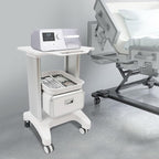 Mobile Medical Trolley Cart Mobile Ultrasound Cart 220 LBS Load Beauty Salon Instrument Rolling Carts with Drawer & Tray for Hospital Clinic Beauty Salon