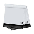 KKBESTPACK 10x13 Poly Mailers Self Sealing Shipping Envelopes CPB68 Waterproof Postal Bags (White,10x13 Pack of 1000)