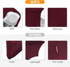 SEPARO 2 Pack 6 Ft Burgundy Spandex Table Cover Fitted Rectangular Tablecloth Stretchable Fabric Table Cloth 6 ft Wrinkle-Free for Party Tradeshows Banquet Weddings Cocktail