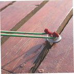 Adjustable Fishbone Deck Anchor Pegs Tent Stakes Floor Ground Tent Nail Hook for Camping Outdoor Hiking Activiti 12 Pieces
