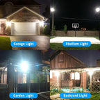 150W LED Flood Lights Outdoor 2 Pack,13000LM Super Bright Security Light, IP66 Waterproof Outdoor Floodlight,6500K Daylight White Exterior Spot Lights for Yard,Backyard,Stadium