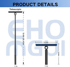 Shower Squeegee for Glass Doors, Squeegee with Long Handle, Telescoping Squeegee for Shower, Extendable Window Cleaner Tool for Car Windows, Tile Walls, Sliding Door, Shower Glass Door