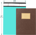 Poly Mailers 14.5x19, Large Shipping Bags 100 Pack, Poly Bags For Shipping with Self Seal Adhesive, Waterproof and Tear-Proof Mailing Envelopes for Small Business (Teal）
